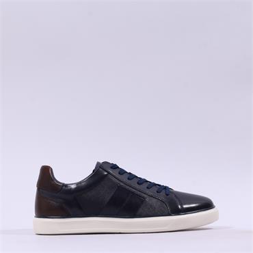 Tommy Bowe Hipwell Leather Casual Shoe - Dark Navy Leather
